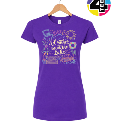 I'd Rather Be At The Lake Women's Tee