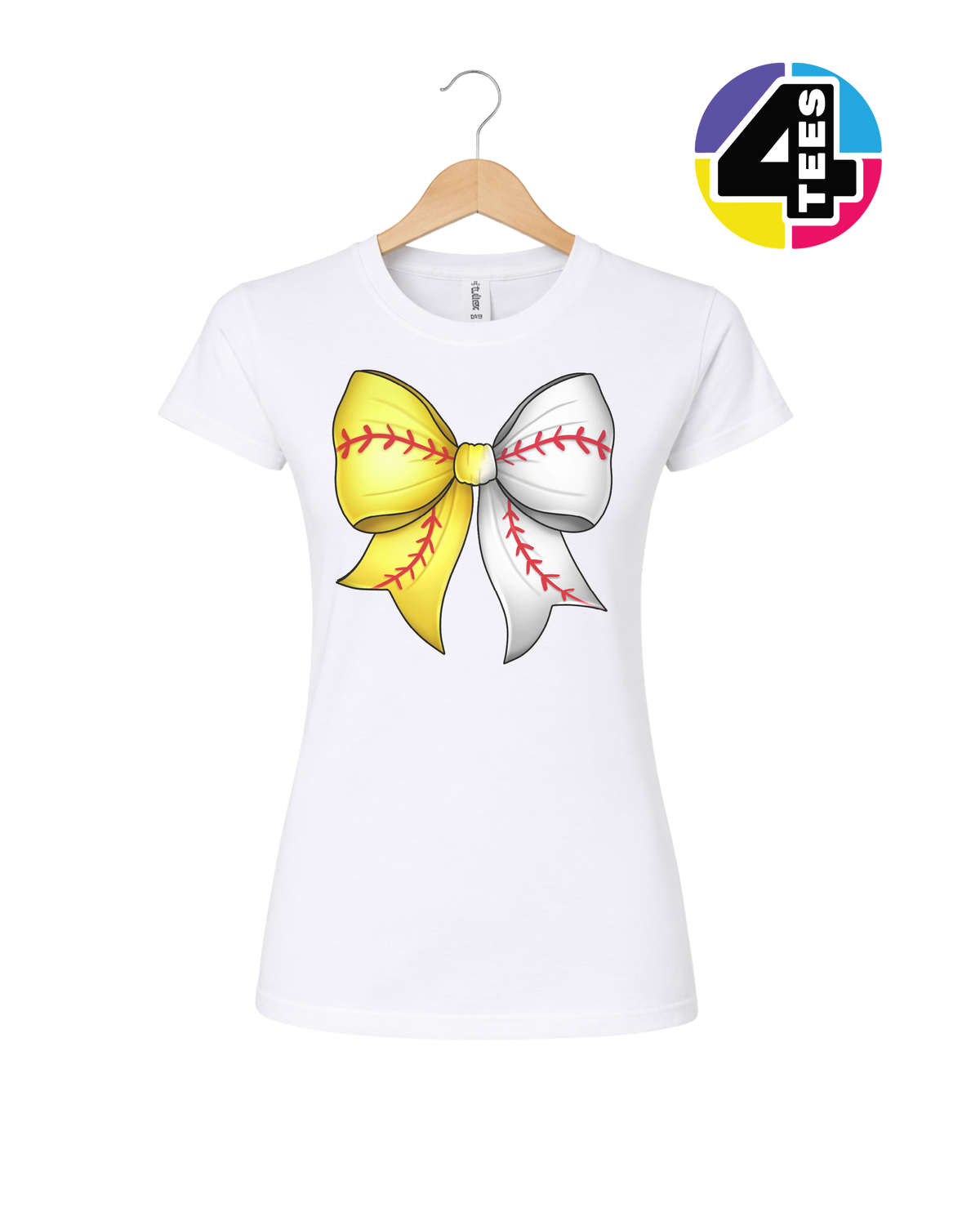 Softball Sweetheart Bow Women's Tee