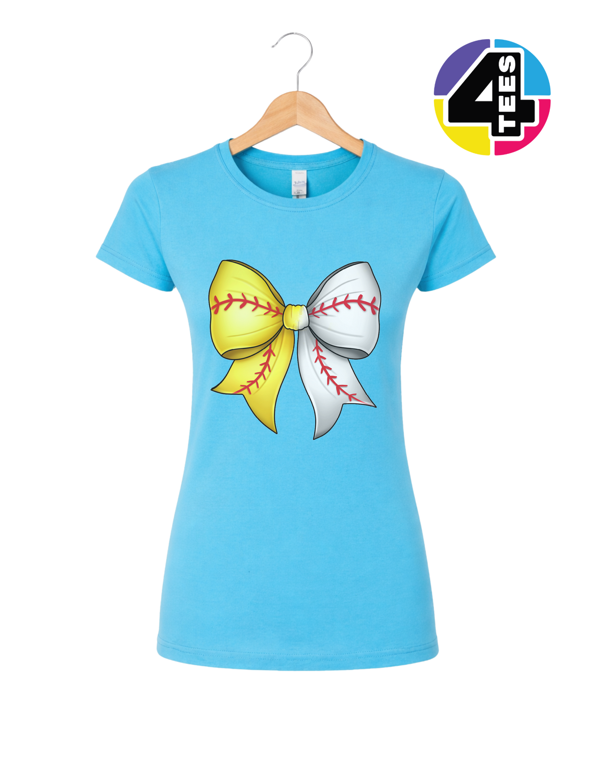 Softball Sweetheart Bow Women's Tee