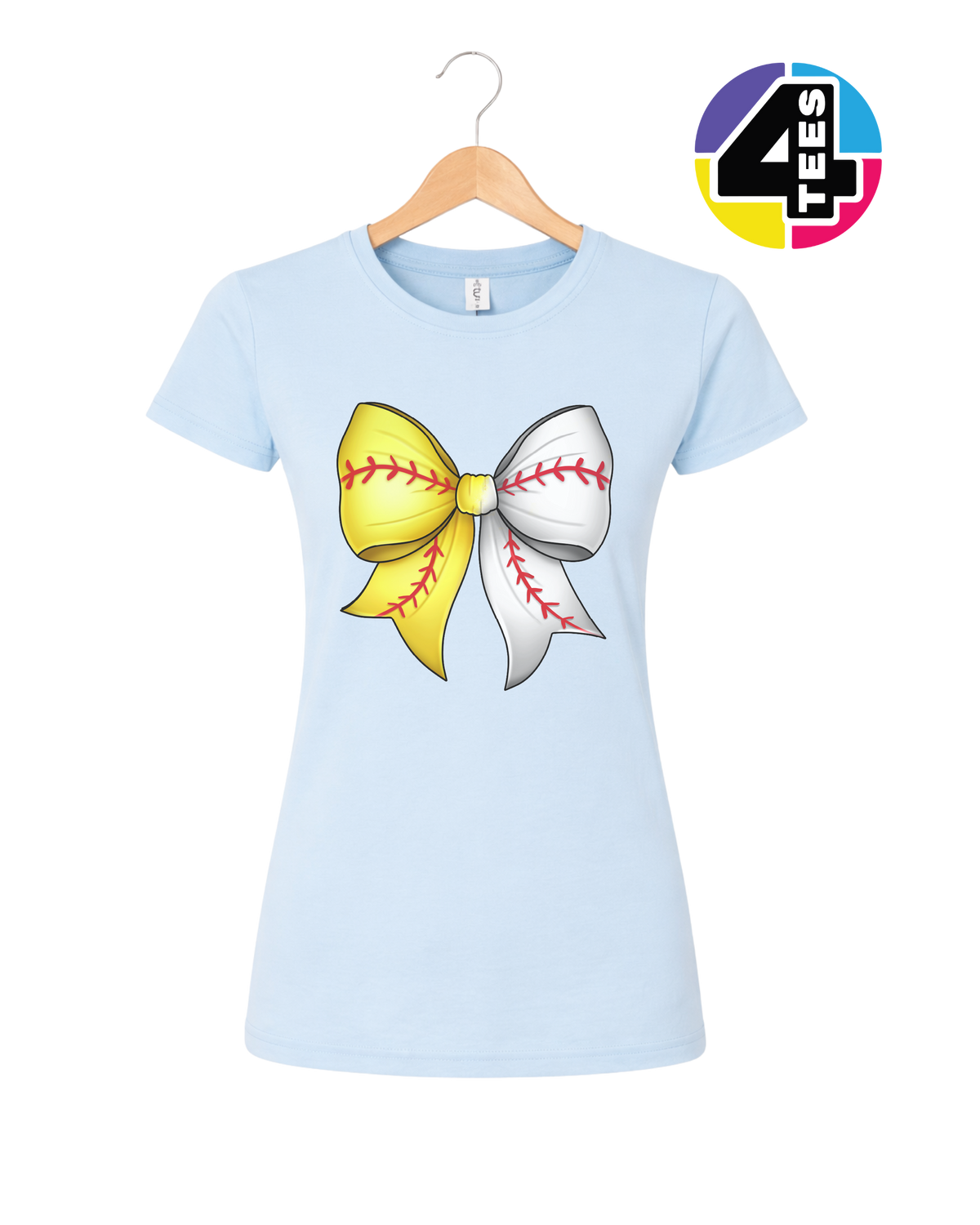 Softball Sweetheart Bow Women's Tee