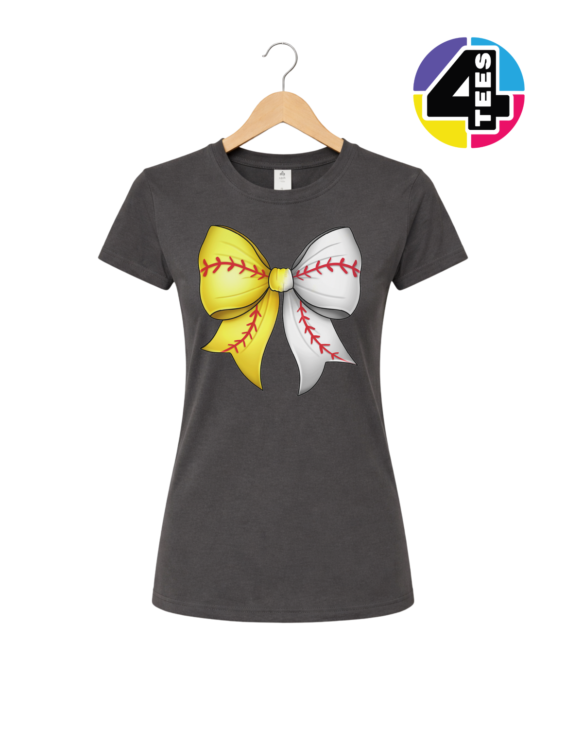 Softball Sweetheart Bow Women's Tee