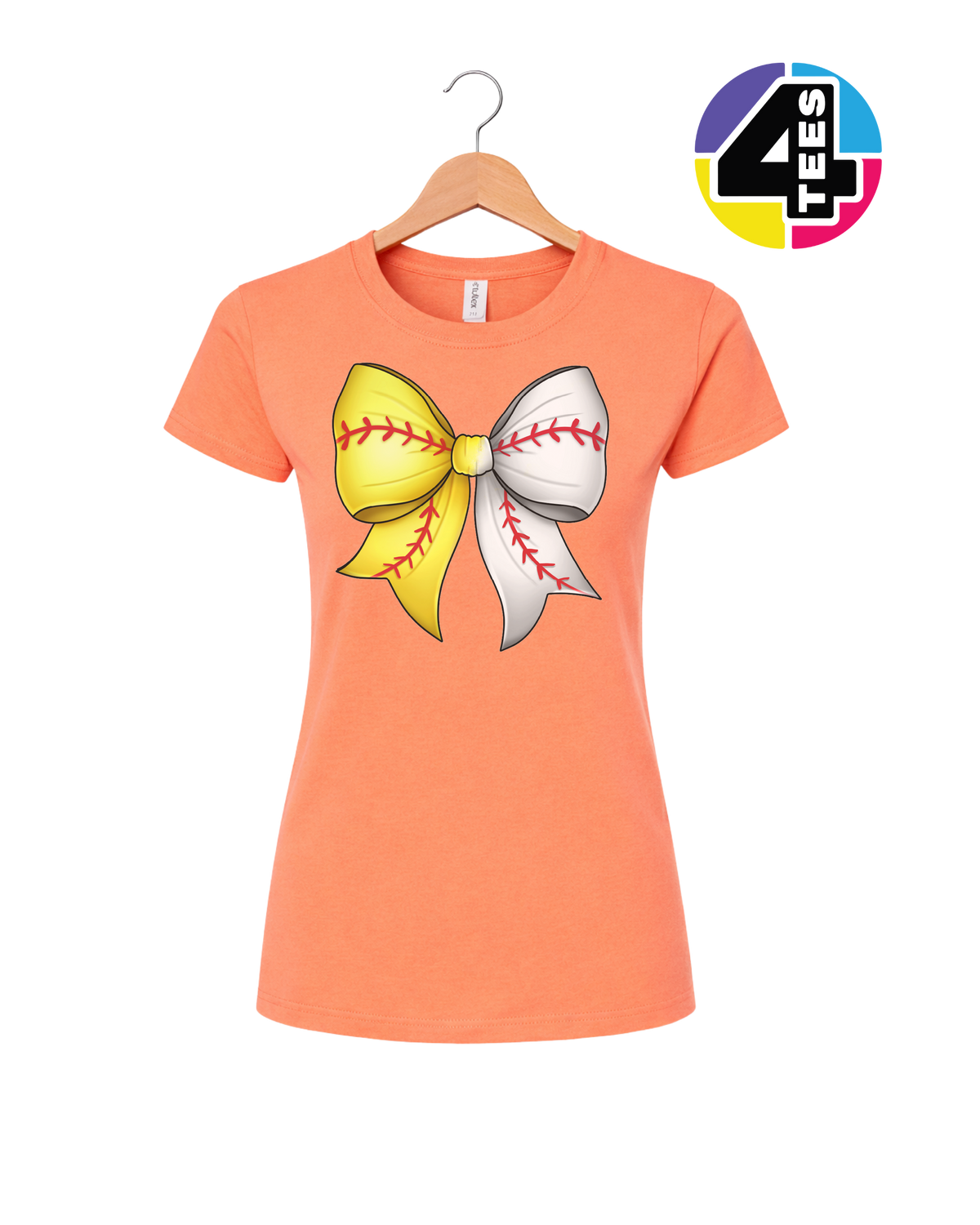 Softball Sweetheart Bow Women's Tee
