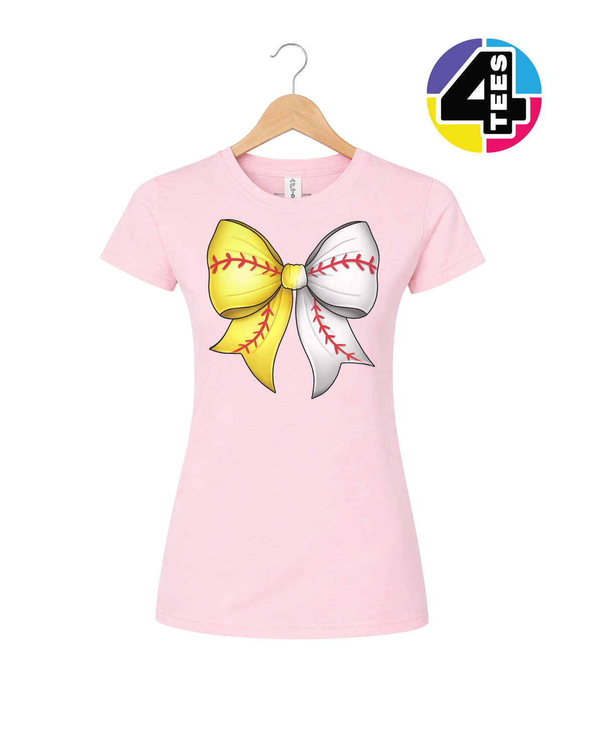 Softball Sweetheart Bow Women's Tee