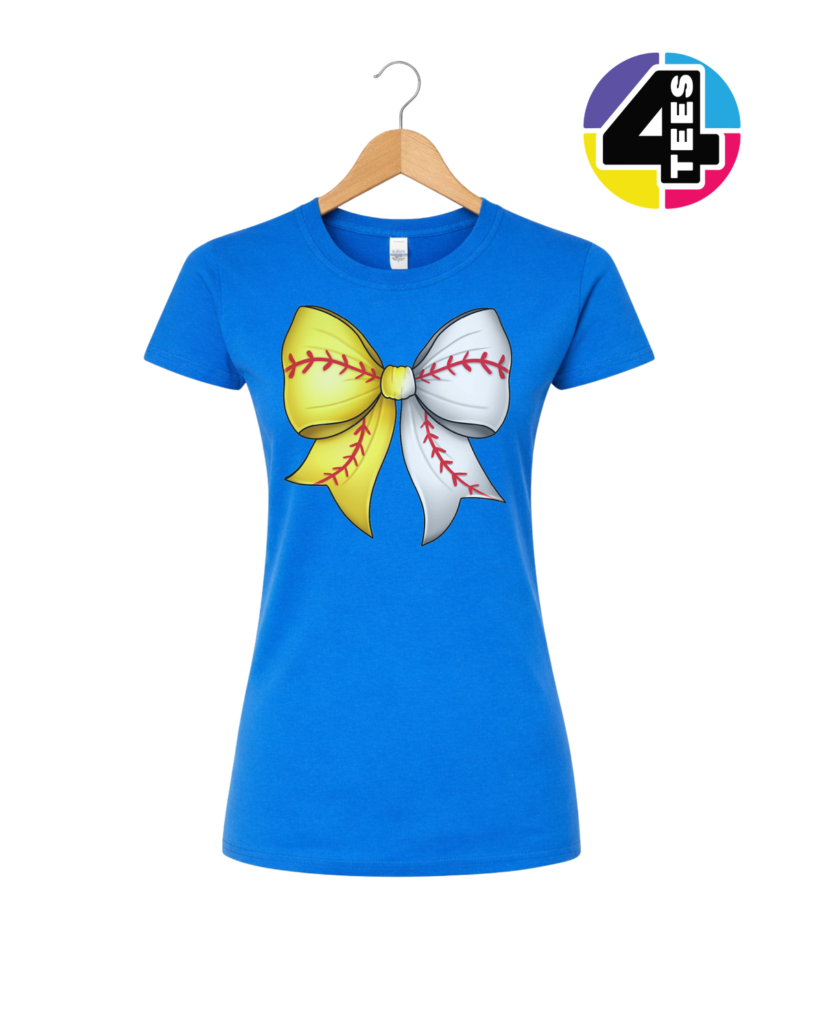 Softball Sweetheart Bow Women's Tee