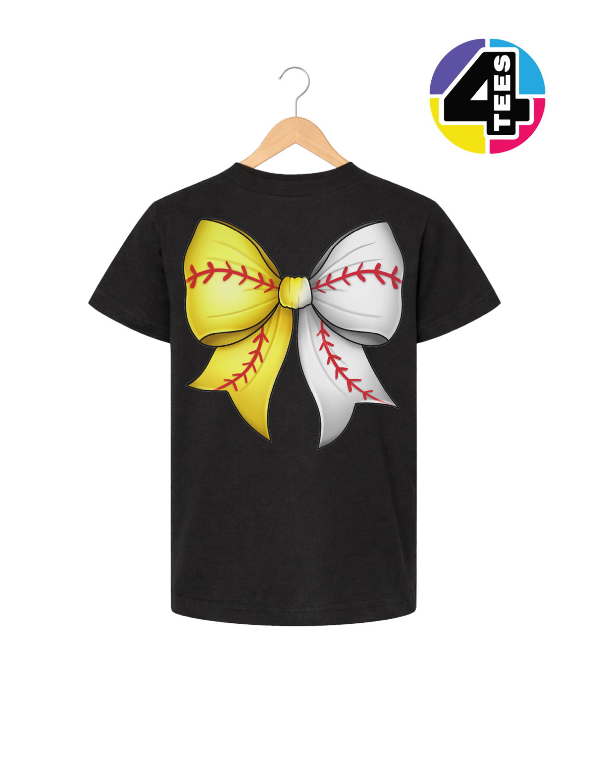 Softball Sweetheart Bow Youth Tee