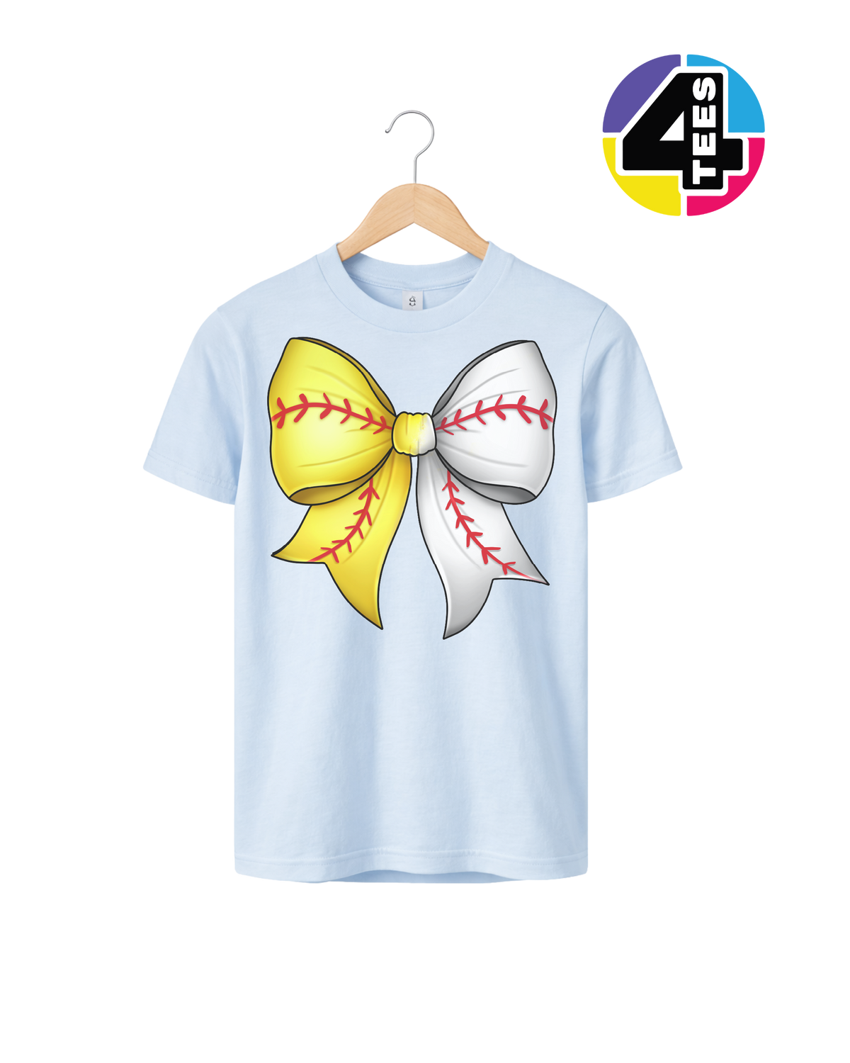 Softball Sweetheart Bow Youth Tee