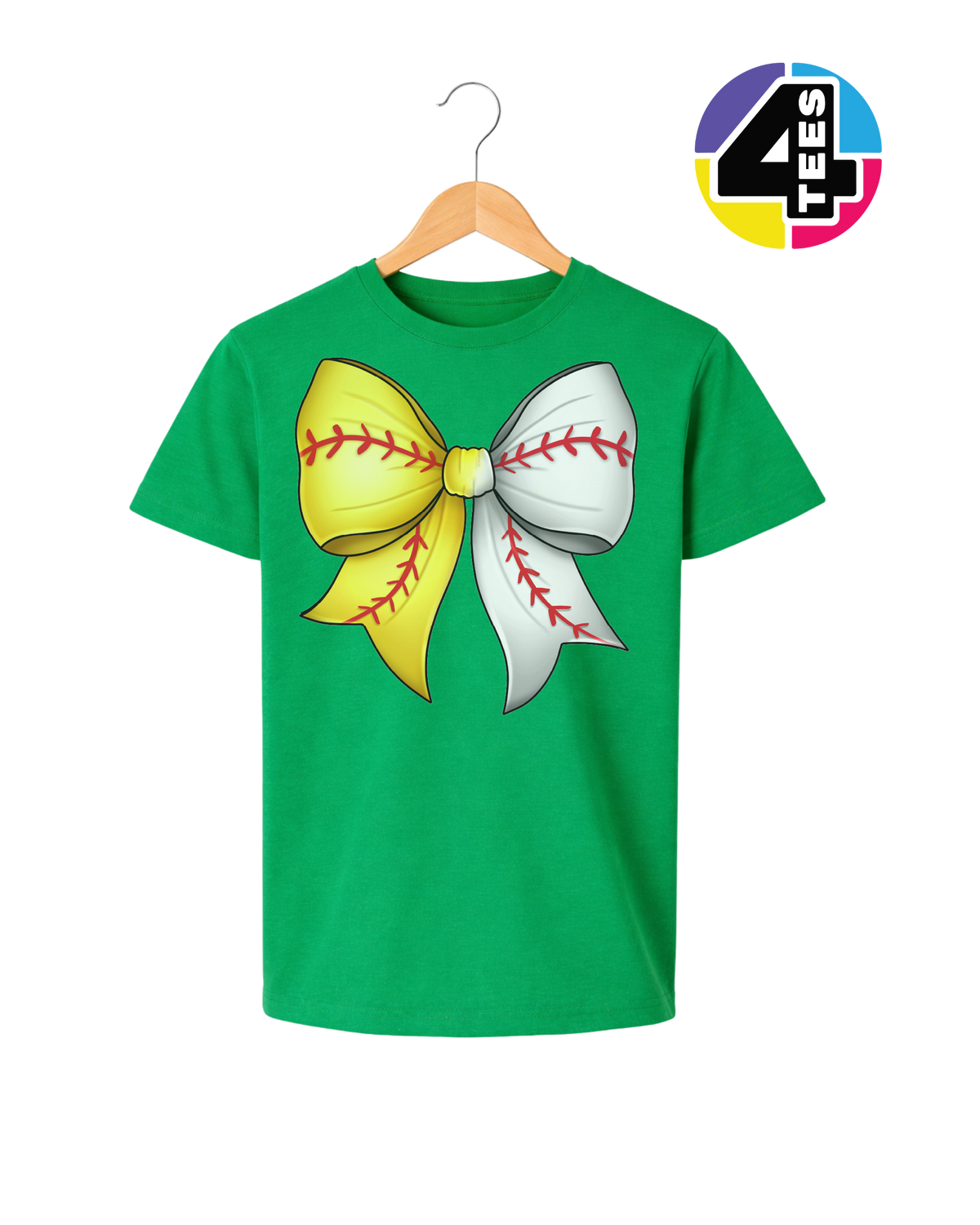 Softball Sweetheart Bow Youth Tee