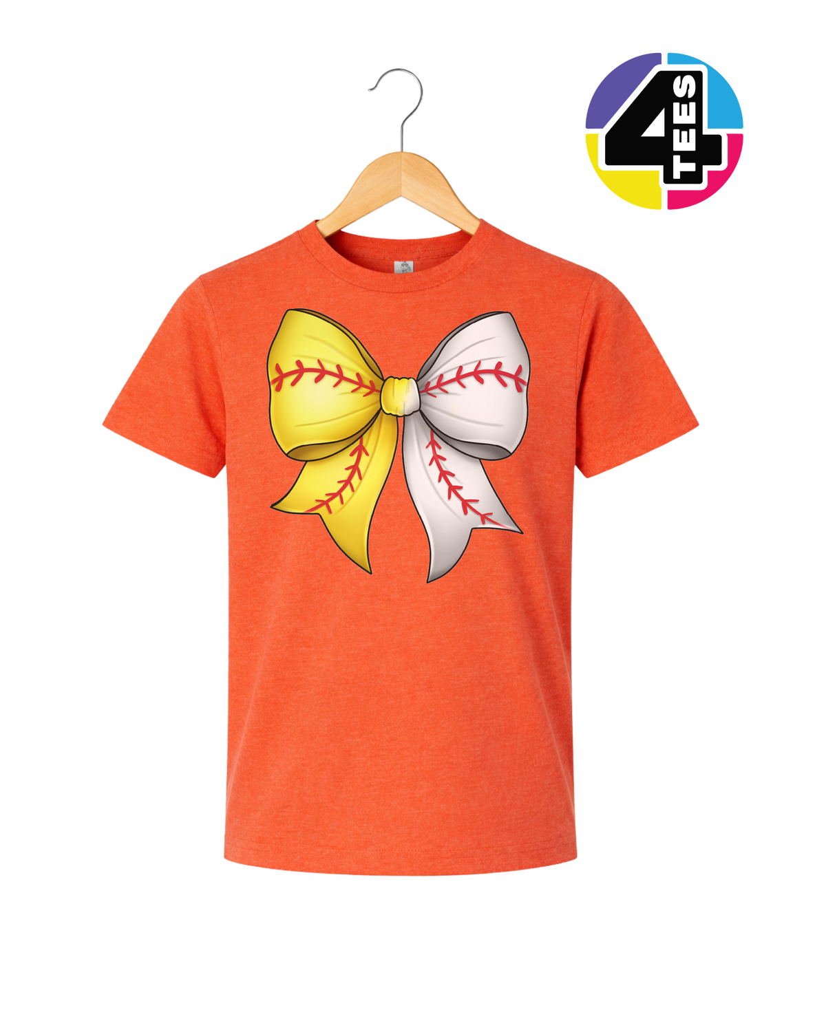 Softball Sweetheart Bow Youth Tee