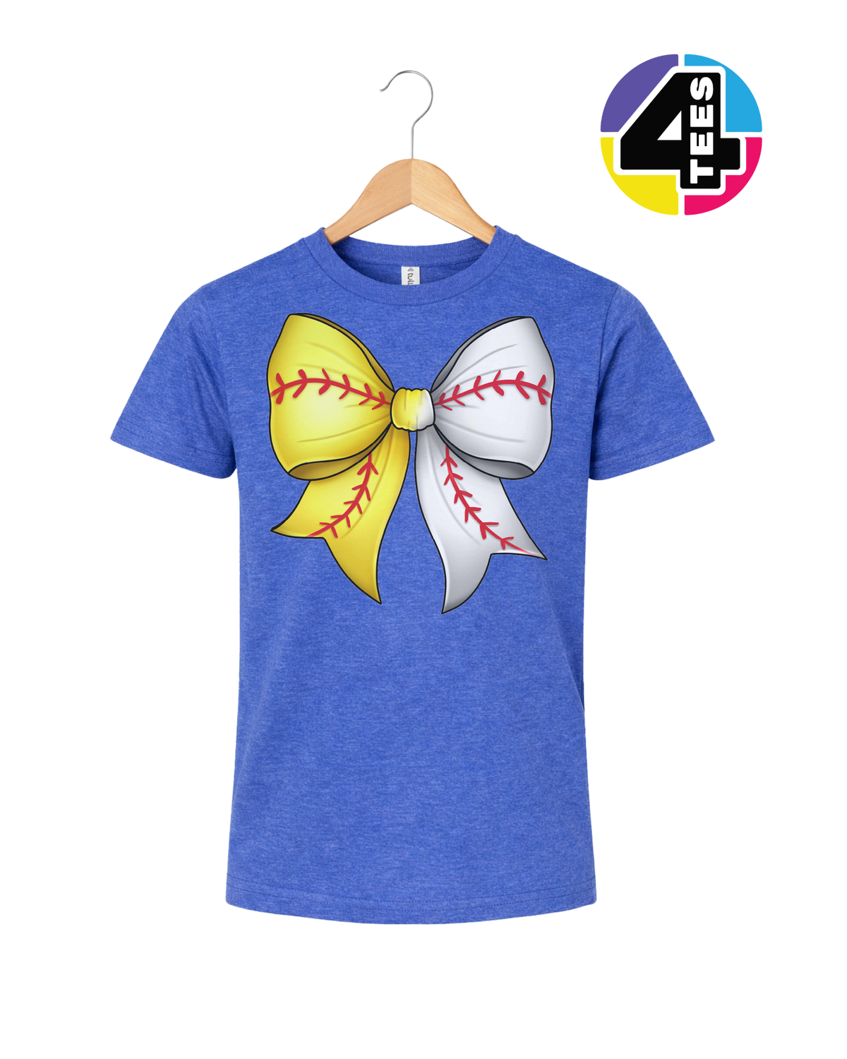 Softball Sweetheart Bow Youth Tee