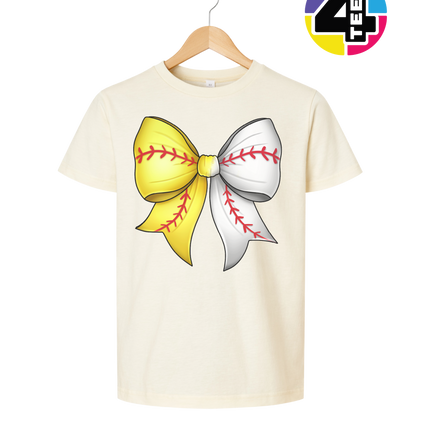Softball Sweetheart Bow Youth Tee