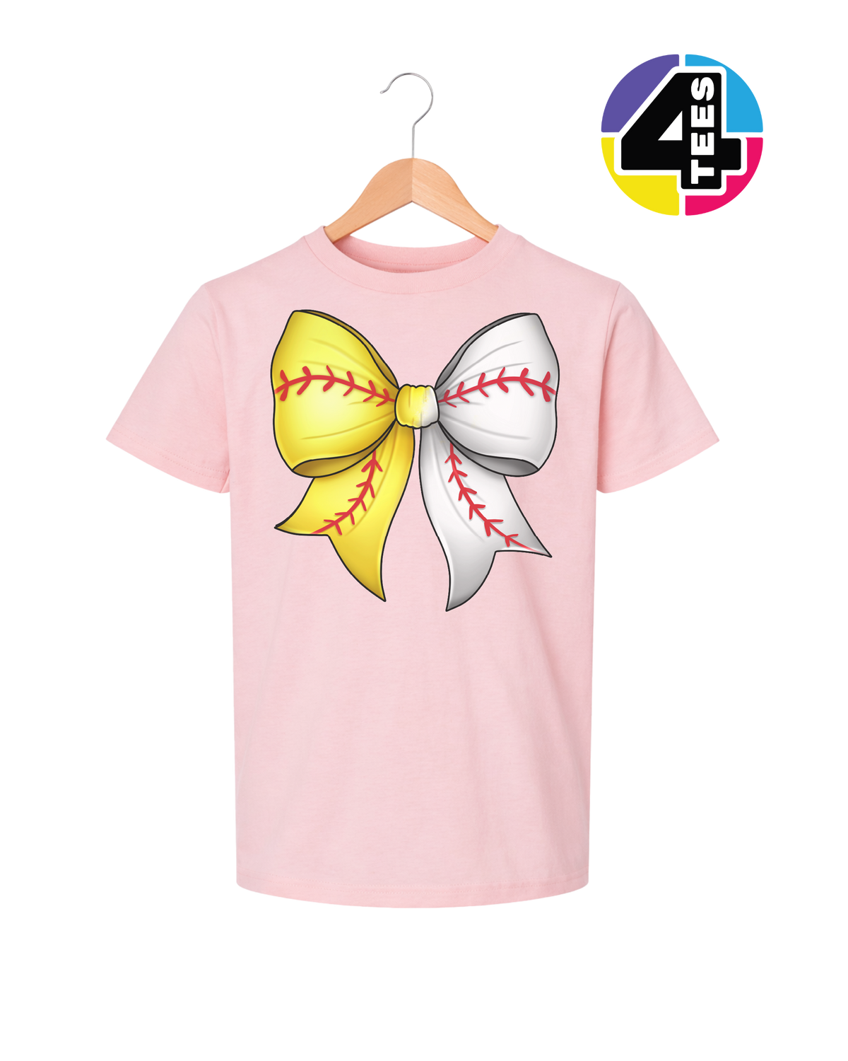 Softball Sweetheart Bow Youth Tee