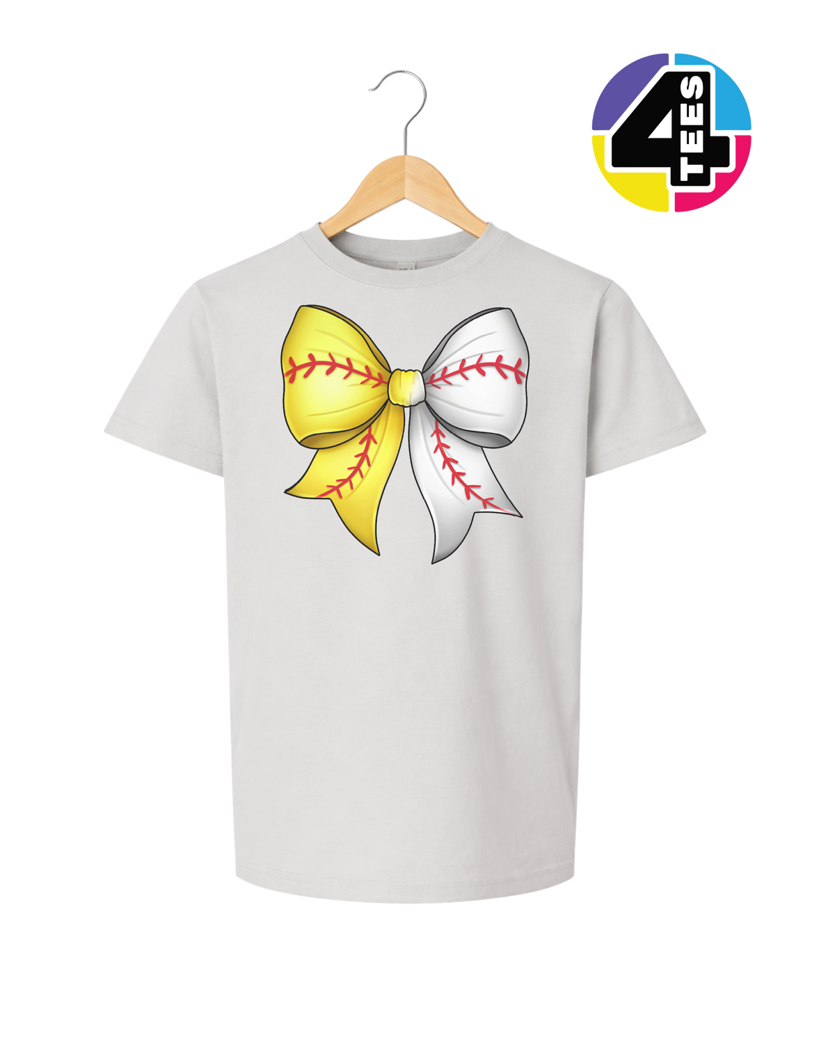 Softball Sweetheart Bow Youth Tee