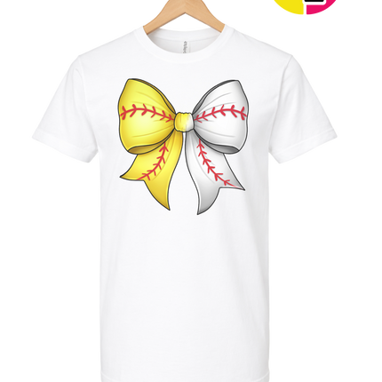 Softball Sweetheart Bow Tee