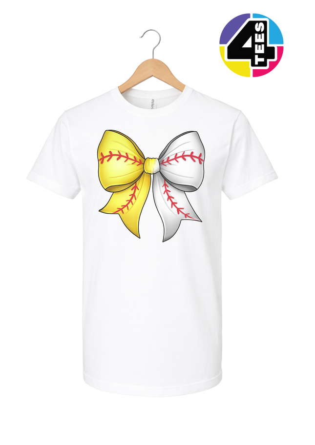 Softball Sweetheart Bow Tee