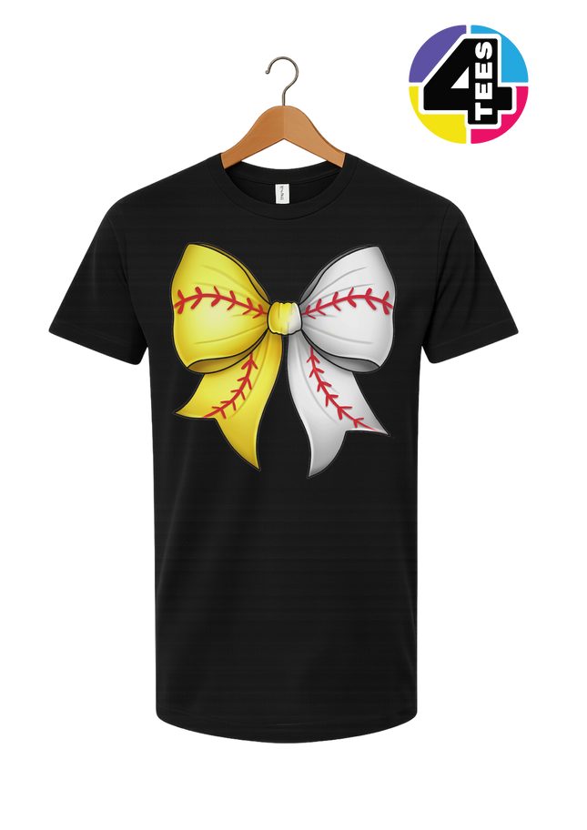 Softball Sweetheart Bow Tee