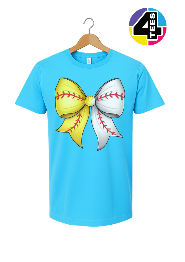 Softball Sweetheart Bow Tee