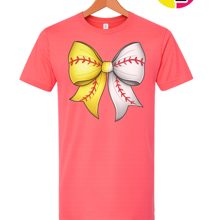 Softball Sweetheart Bow Tee