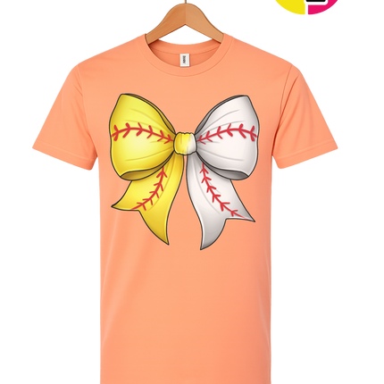Softball Sweetheart Bow Tee