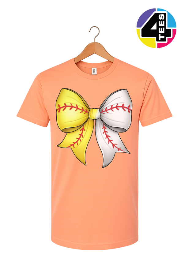 Softball Sweetheart Bow Tee
