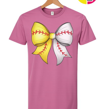 Softball Sweetheart Bow Tee