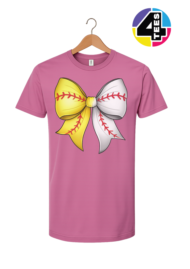 Softball Sweetheart Bow Tee