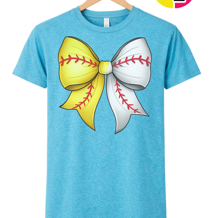 Softball Sweetheart Bow Tee