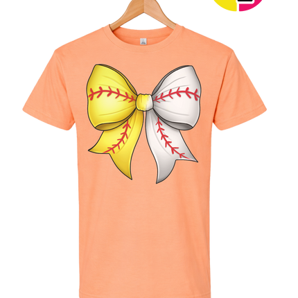 Softball Sweetheart Bow Tee