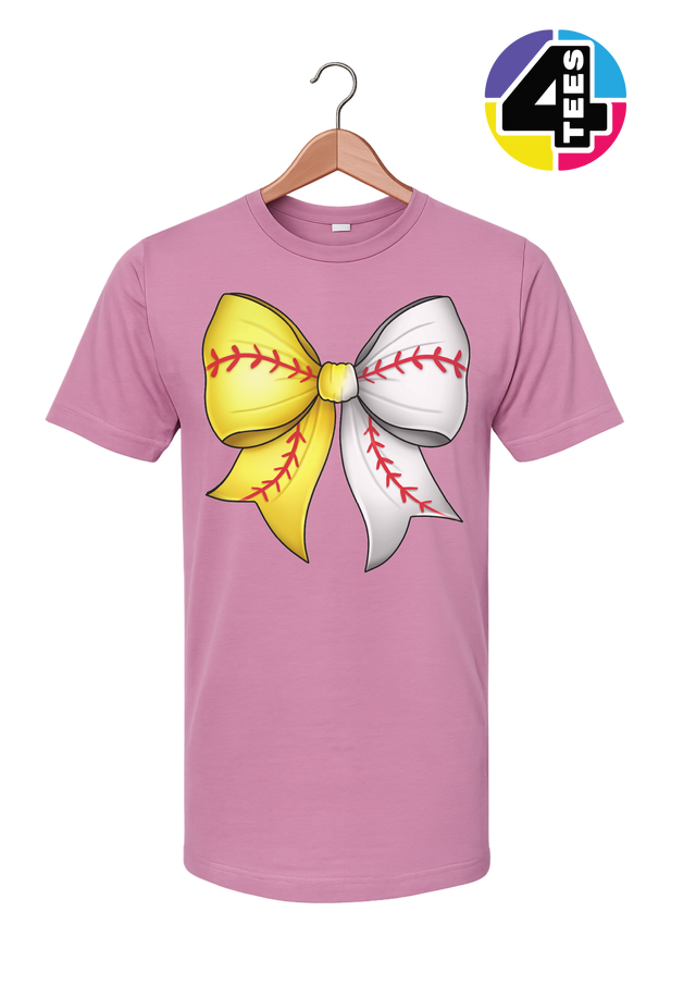 Softball Sweetheart Bow Tee