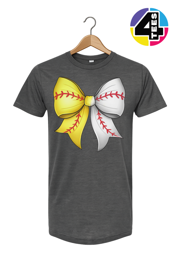 Softball Sweetheart Bow Tee