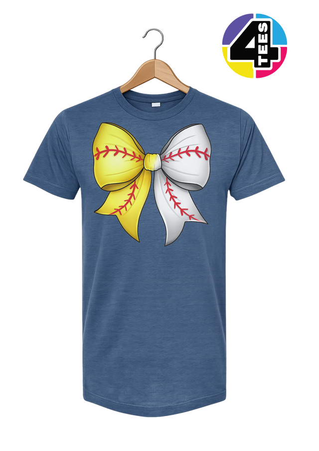 Softball Sweetheart Bow Tee