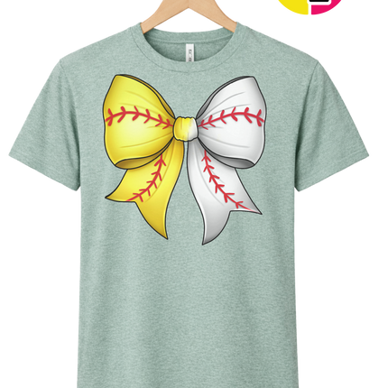 Softball Sweetheart Bow Tee