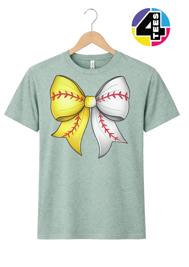 Softball Sweetheart Bow Tee