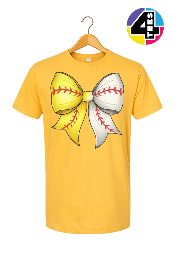 Softball Sweetheart Bow Tee