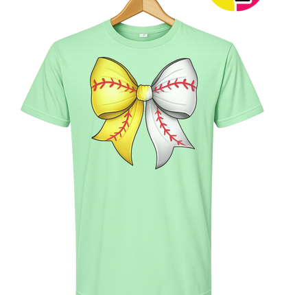 Softball Sweetheart Bow Tee
