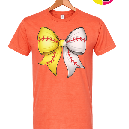 Softball Sweetheart Bow Tee