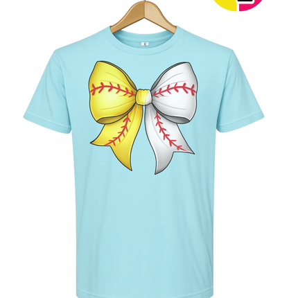 Softball Sweetheart Bow Tee