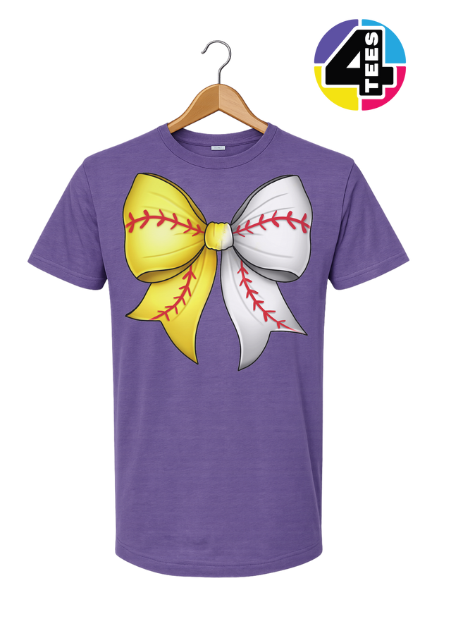 Softball Sweetheart Bow Tee