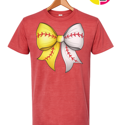 Softball Sweetheart Bow Tee
