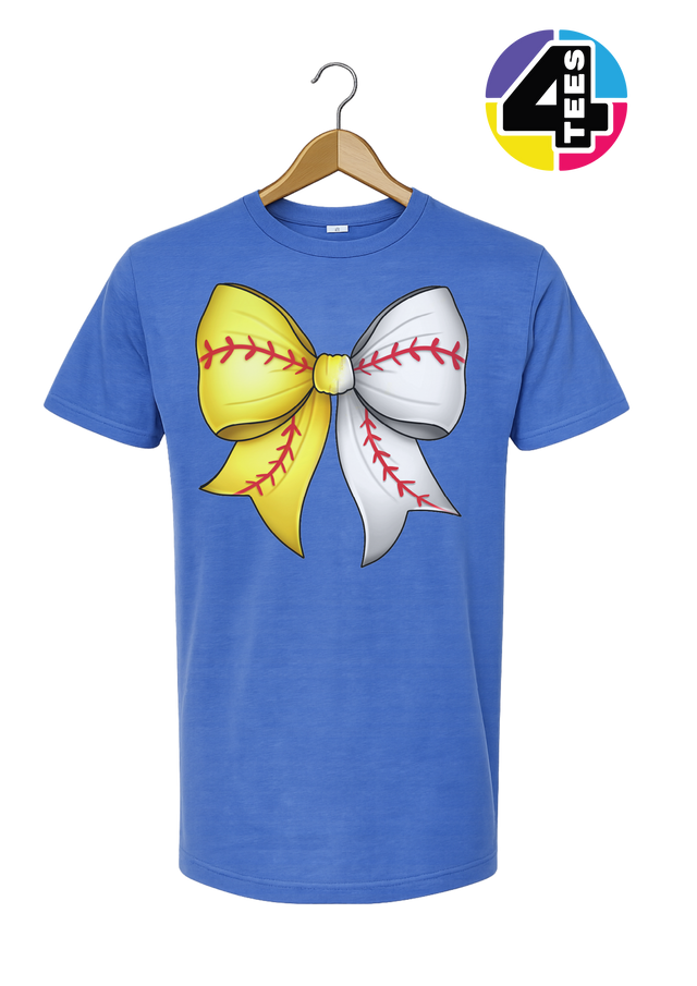 Softball Sweetheart Bow Tee