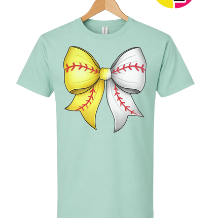 Softball Sweetheart Bow Tee