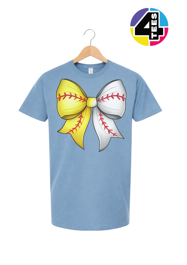 Softball Sweetheart Bow Tee