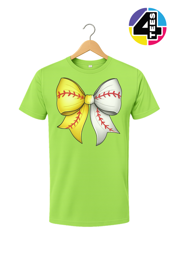 Softball Sweetheart Bow Tee