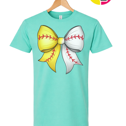 Softball Sweetheart Bow Tee