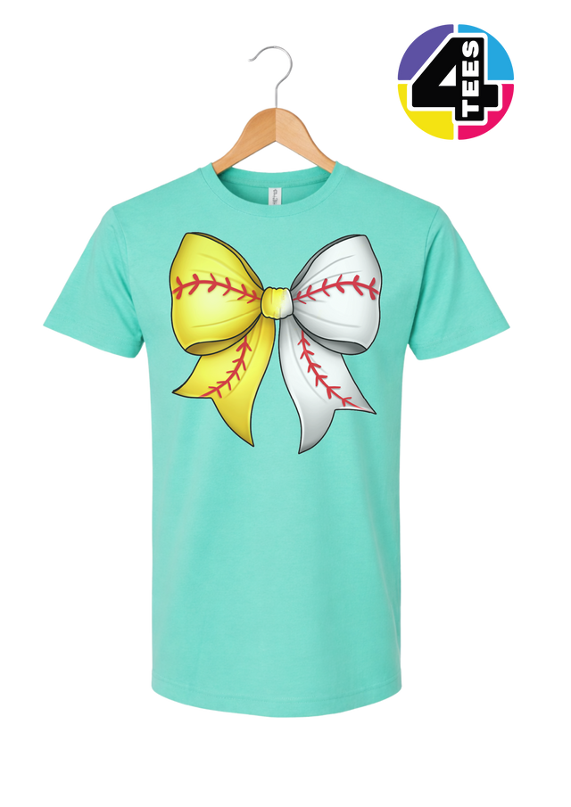 Softball Sweetheart Bow Tee