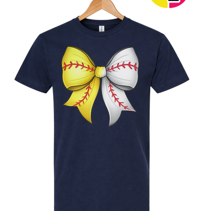 Softball Sweetheart Bow Tee