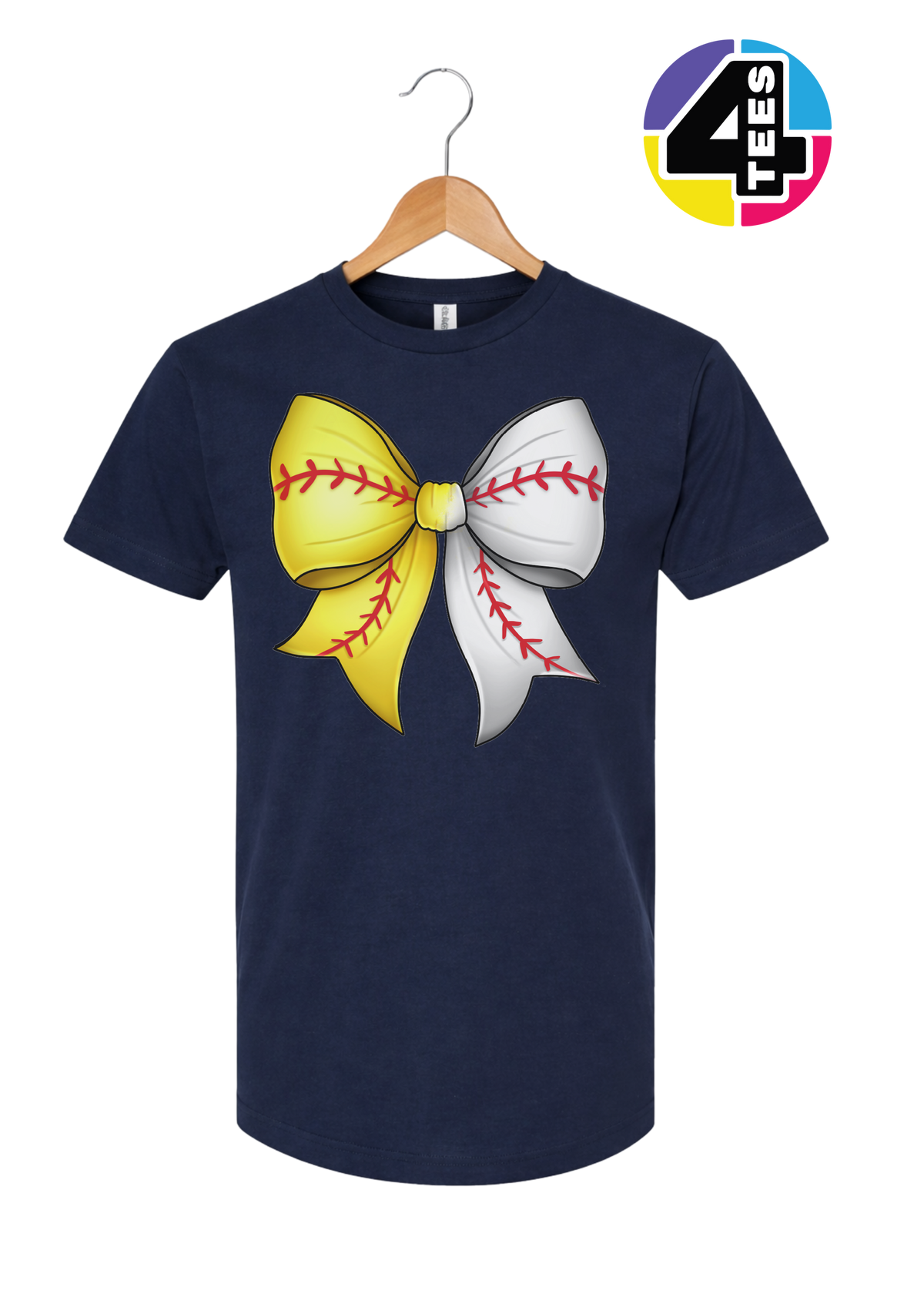 Softball Sweetheart Bow Tee