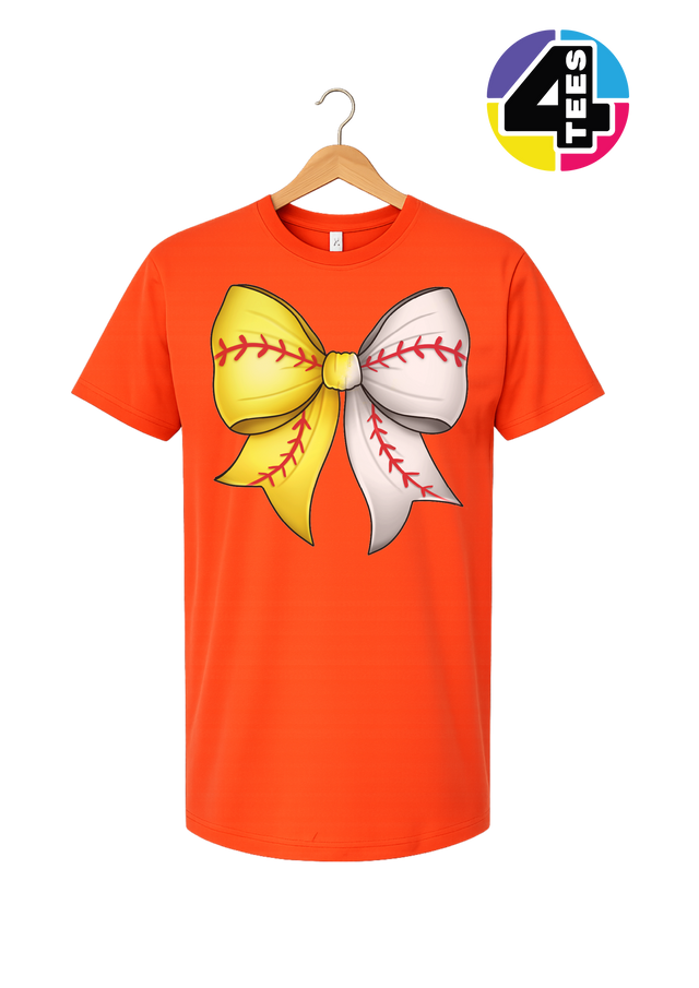 Softball Sweetheart Bow Tee