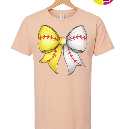 Softball Sweetheart Bow Tee