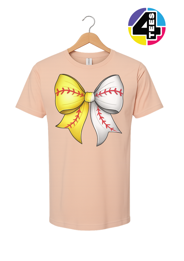 Softball Sweetheart Bow Tee