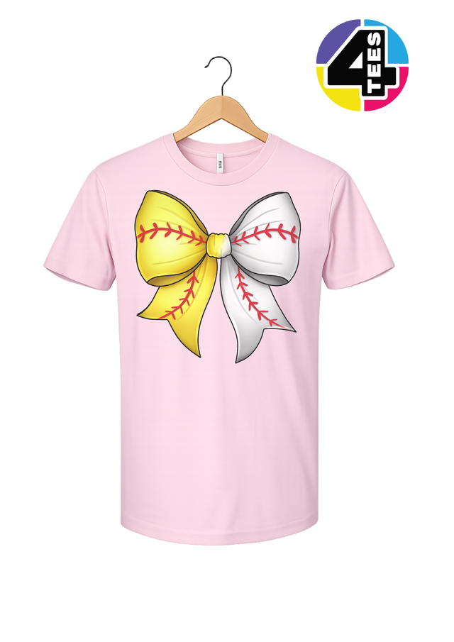 Softball Sweetheart Bow Tee
